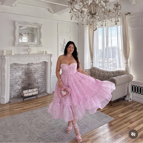 Selkie Pink Porcelain French Corset Dress - Picture 2 of 6